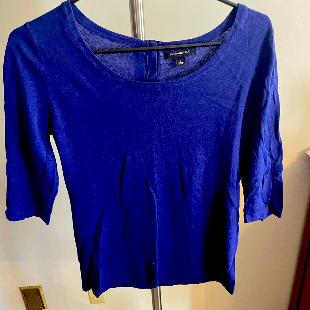 Blue Size Medium Banana Republic dress top
